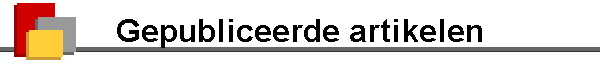 Gepubliceerde artikelen