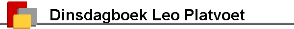 Dinsdagboek Leo Platvoet